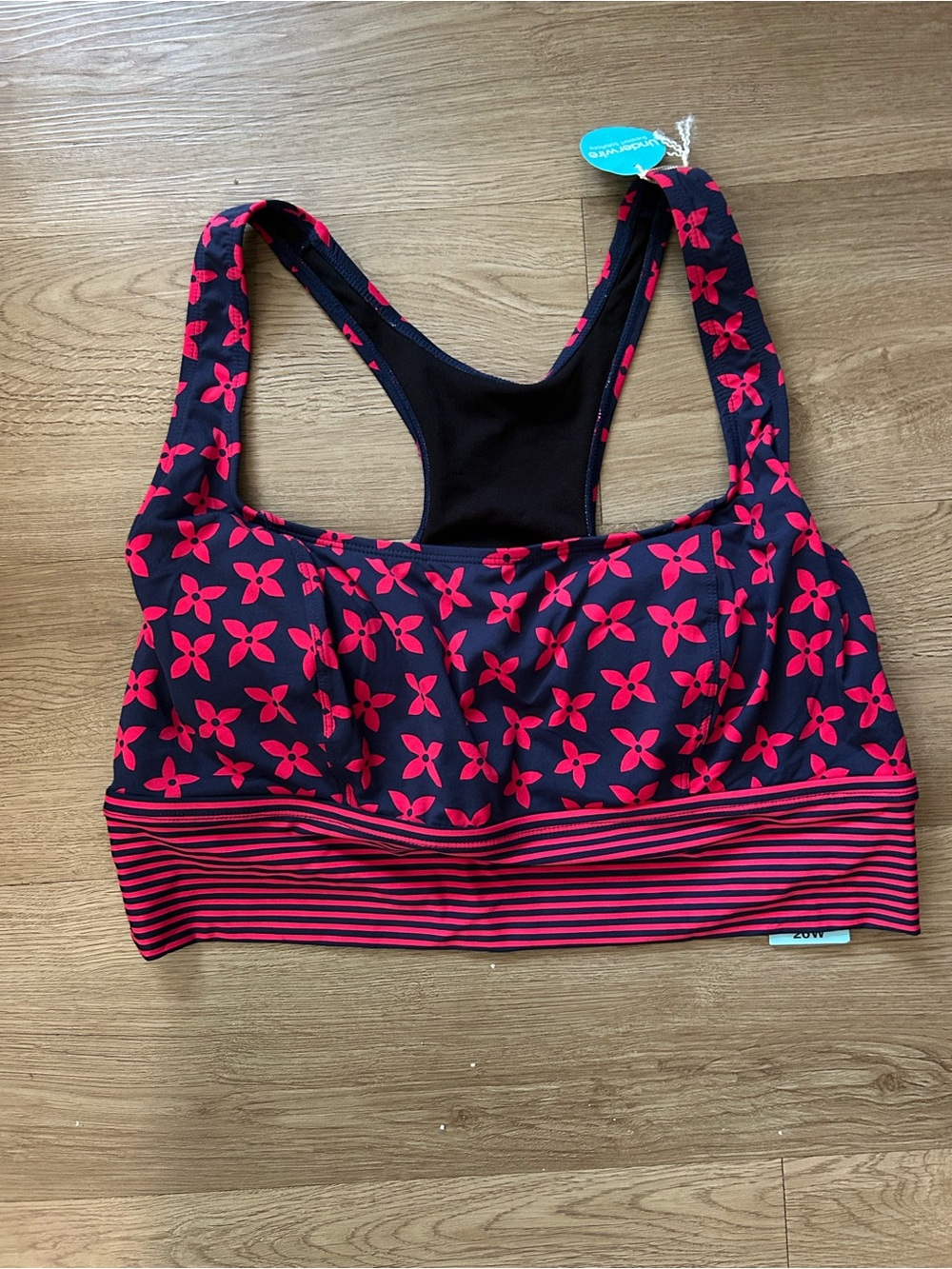 NWT beach house underwire swim tankini Top plus size 20 W 0349